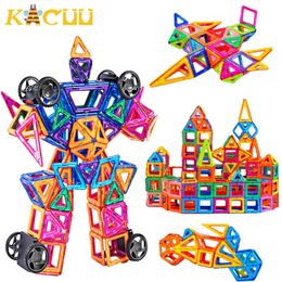 Magnetism Big Size Magnetic Designer Construction Set Model & Building Toy Plastic Magnetic Blocks Educational Toys For Kids Gifts Q0723