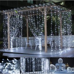 3*3m 300leds 6*3m Led Curtain Lights Xmas Fairy Lights Strings light wedding Christmas Decoration lights 110v 220v