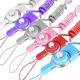 Abnehmbares Handy-Umhängeband, geflochtenes Nylon-Aufhängeseil für Handy-Ausweis, Kamera, MP3, USB-Ausweise, gemischte Farben unterstützt