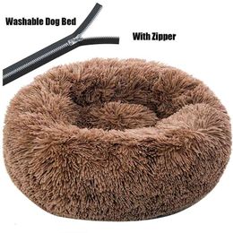 Super Large Dog Bed With Zipper Long Plush Pet Sofa Cat Mats House Washable Cushion Dogs Warm Sleeping Kennel Drop 210924