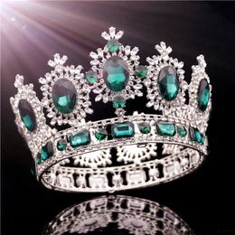 Bridal tiara Wedding Crown for women crystal diadem pageant prom hair ornaments queen king head jewelry accessories X0625