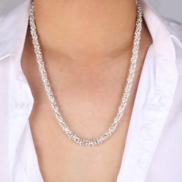 Chains Design Silver Necklace Male Leading Chain Domineering Personality Trendy Men Fashion Thick Jewelry AccessoriesChains