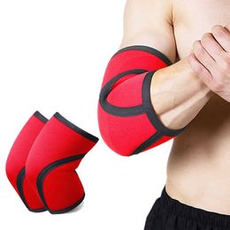 7mm Neoprene Weightlifting Elbow Support Brace Thicken Crossfit Home Gym Sport Fitness Muscle Training Elbow Protector Sleeve Q0913