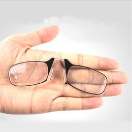 Sunglasses Portable Paper Reading Glasses Compact Nose Eyeglasses Wallet Phone SOS Clip Prescription