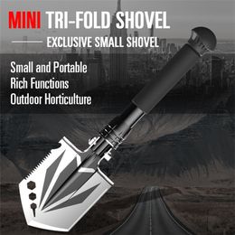 Multifunctional Manual Shovel Folding Portable Stainless Steel Wild Survival Shovels Garden Planting Vegetables Digging Axe Outdoor Tools personality