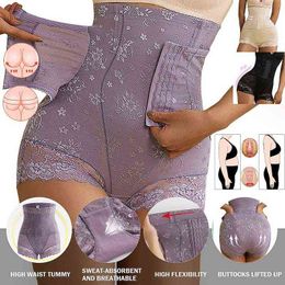 1 PCS Women Slimming Shpers Butt Lifter Shapewear High Waist Body Shaper Slimming Shorts Waist Trainer Panty Y220311