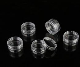 2021 2.5g Clear Plastic Jars Eyeshadow Nail Polish Powder Cosmetic Jars Cream Bottle PET Plastic Jar Nude Cosmetic Container