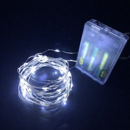 2M 3M 5M 10M Led String Lights Waterproof Fairy Lights 3AA Battery Holiday lighting for Christmas Tree Wedding Party Decoration 6pcs/lot D2.5