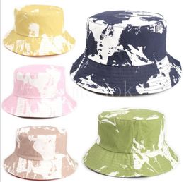 Tie Dyed Fisherman's Hats Men's and Women's Fashion Basin Cap Spring Summer Outdoor Leisure Sun Caps Party Hat DB671