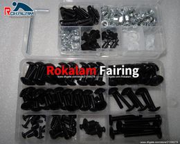 Universal Motorcycle Fairing Bolts Kit,Sport Bike Modified Screw Body Fastener Clips Screws,Windshield Bolts Screws