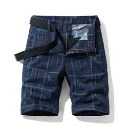 Men Shorts Plaid Beach Summer Mens Casual Camo Camouflage Military Short Pants Male Bermuda Cargo Overalls 210629