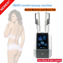 Portable newest Body shaping electromagnetic muscle machine 2 handles hi-emt ems slimming bodycontour