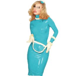 Fashion rubber sexy long sleeve dress Halloween Cosplay Costume Women Maid Sweet Pink Princess Dress Party clothes