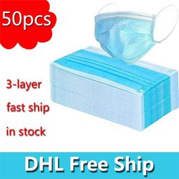 3-Layer Non-woven Disposable Mask Face Masks Protection and Personal Health Mask Face Sanitary Mask DAT356