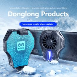 MeMo DL01 Mobile Phone holder Cooler Semiconductor Radiator Cooling Fan Mute Stretchable Game Pad Bracket For Smartphone