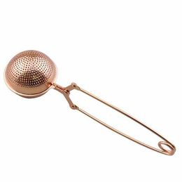 2021 Tea Strainer Rose Gold Tea Infuser Stainless Steel Ball Loose Leaf Teas Filter Hot Sell Wholesale