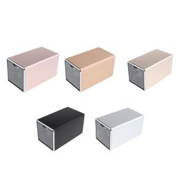 Watch Boxes & Cases Metal Wristwatch Winder Automatic Box Luxury Display Storage Case Organiser 15x10x10cm For Women Men