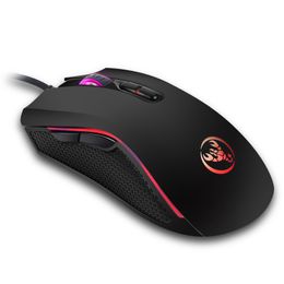 Hongsund brand High-end optical professional gaming mouse with 7 bright Colours LED backlit and ergonomics design LOL CS