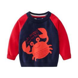 2021 Autumn Animal Boys Sweaters Spring Kids Sweaters And Cardigans Toddler Boys Winter Sweaters Tops Long Sleeve Baby Sweater Y1024