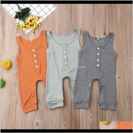 Rompers Jumpsuitsrompers Clothing Baby Kids Maternity Drop Delivery 2021 Toddler Infant Baby Boys Clothes Sleeveless Romper Jumpsuit Bodysuit