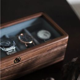 wood watch display case Australia - Watch Boxes & Cases Luxury Solid Wood Storage Organizer Box 20 Slots Mechanical Display Case Gift Ideas