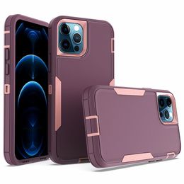 Phone Cases For Iphone 13 12 Mini 11 Pro Max 8 7 Plus 2 In 1 Design Shock Absorption Protection Cover