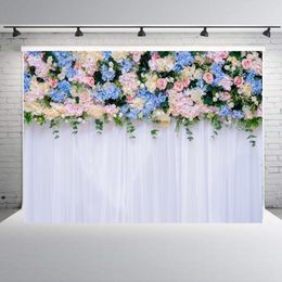 150*210cm Creative Wedding Background Cloth Floral Pattern Party Birthday Backdrops Wall Decoration Photography Props