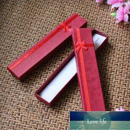 1pcs Valentine's Day Cardboard Long Necklace Box Jewellery Gifts Present Bowknot Gift Organiser Display Wrap Factory price expert design Quality Latest Style