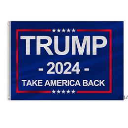 Trump 2024 Flag Take American Back Polyester Save American Banner Flags Indoor Outdoor GWF13159