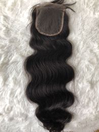 4.5X5 Brown Laces Virgin Brazilian Human Hair Swiss Invisiable Lace Closure 1B Nautral Black 180% Density Long Lengh 24 26 Inch Body Wave