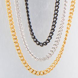 Stainless Steel Cross O Chain Necklace For Women Men DIY Jewelry Thin Bracelet
