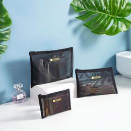 Cosmetic Bag Female Portable 2022 Large Capacity Mesh Toiletry Storage Bags