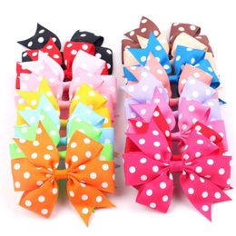 Dog Apparel 50pcs Large Bows Alloy Clip Dot Designs Big Hair For Holidays Pet Accessories Grooming Products