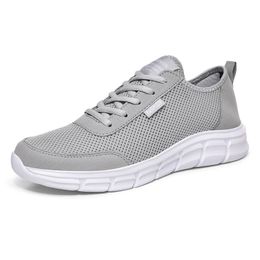 2021 Arrival Men's shoes breathable mesh black white grey lightweight men sports leisure nets sneakers trainers fashion outdoor jogging walking