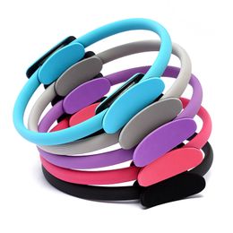 38cm Yoga Fitness Pilates Ring Women Girls Circle Magic Dual Exercise Home Gym Workout Sports Lose Weight Body Resistance 5color 404 Z2