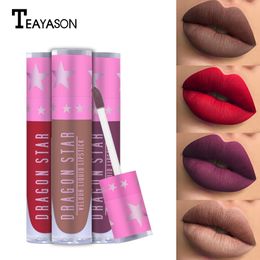 8 Colors Matte Lipstick Metallic Lip Gloss Rouge a Lever Lipgloss Foundation Makeup Cosmetics