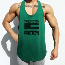 Men Bodybuilding Tank Tops Gym Workout Fitness Mesh Sleeveless shirt Running Clothes Sports Stringer Singlet Male Summer Vest 210421