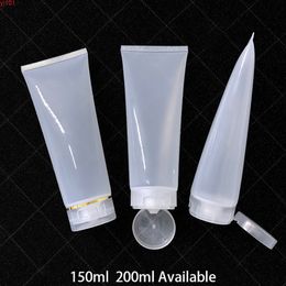 200ml 150ml Empty Plastic Squeeze Bottle 150g 200g Cosmetic Cream Container Gel Lotion Travel Packaging Soft Tube Free Shippinggood qty