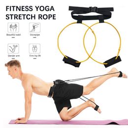 Resistance Bands 35lbs Fitness Booty BuTraining Band Pull Rope Pedal Exerciser Adjustable Waist Belt For Glutes Legs Muscle