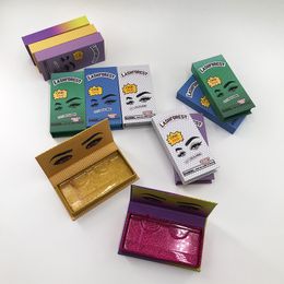 Custom Private Label Boxes Lashforest Eyelashes Cases Empty 30Pcs Packaging For 25mm Mink Eyelash Strip Dramatic Lash