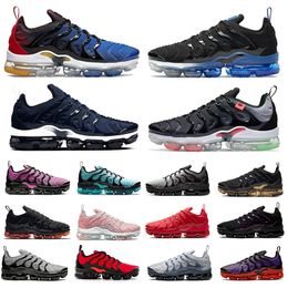 Black royal Plus tn se Mens running shoes Rainbow Sunset Atlanta Neon Triple Red white Midnight Navy Cherry light bone men women trainers sports sneakers 36-47