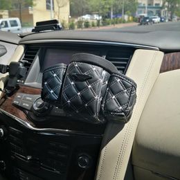 Car Organizer Air Vent Phone Holder Storage Bag Outlet Hanging Key Pocket Pouch
