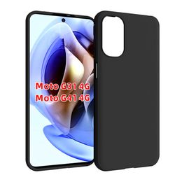 Fit Moto G41 cases matte Soft Silicone Flexible TPU Cover Case for Motorola Moto G31 4G Case