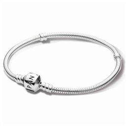 Certificate 100% Original 925 Sterling Sier Snake Chain Diy Charm Bracelet for Women Poison Sier 925 Jewelry LHB925