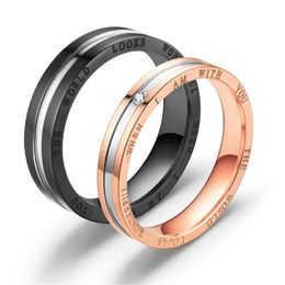 Cluster Rings Loredana Fashion Lovers Series Jewelry For Women.Baroque Rose Gold Romantic Transparent Zircon Wedding Stainless Steel Ring.