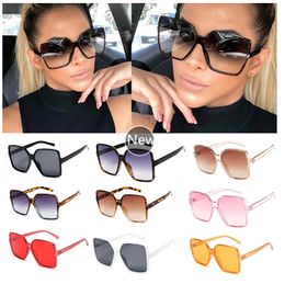 Wholesale Women Fashion Sunglasses Big Frame Red Orange Vintage Sun Glasses Men Luxury Shades Bulk Oversized Glasses