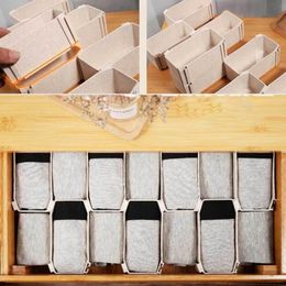 Hooks & Rails Convenient 6Pcs/Set Useful Combine Free Flexible Drawer Organise Box Practical Closet Storage Space Saving For Ties