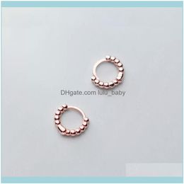 Earrings Jewelrysterling Sier 7Mm/10Mm Hoop Earring Ear Cuff Clip For Women Fashion Small Beads Jewelry G1639 & Hie Drop Delivery 2021 Erpwo