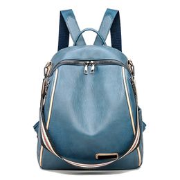 Women Leather Backpacks Vintage Female Shoulder Bag Sac a Dos Travel Ladies Bagpack Mochilas School Bags For Girls