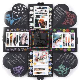 diy love card Australia - DIY Handmade Gift Cards Surprise Love Explosion Box Gifts for Anniversary Scrapbook Photo Album birthday W3